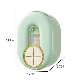 Jrsoul He Fresh Keeping Bag Storage Box with 100 Disposable Cling Film Multifunctional Plastic Wall-mounted Safety Kitchen Storage (Mint green)