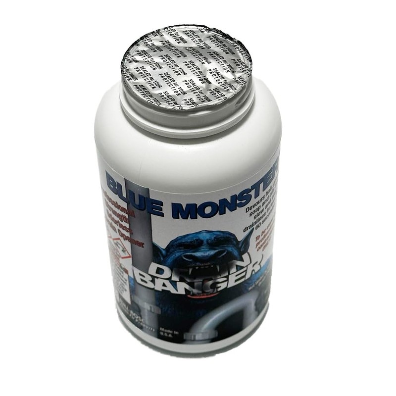 Set of 4 Blue Monster Drain Banger Drain Cleaner