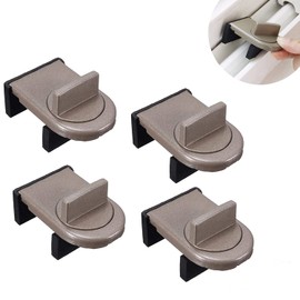 xutong 4 Pack Cerradura de Seguridad para Ventana corredera Ajustable, Puerta corredera Ajustable, protección para niños, Cerraduras de Ventana
