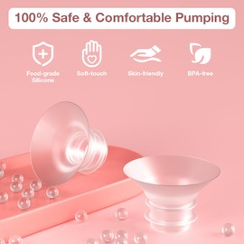 Flange Sizing Kit 6PCS 15mm for 24mm Flange/Shield of Pumps, Flange Inserts 15mm Compatible with Momcozy M5/M6/S12 Pro/S9 Pro/V1 Pro, Spectra/eufy/Medela/TSRETE Breast Pump Replacement Parts, 6pc-15mm