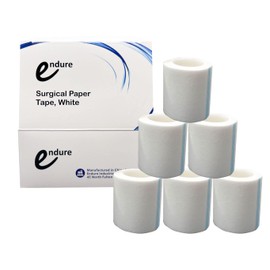 Endure Altape, Hypoallergenic Medical Paper Tape, Strong Adhesive Breathable, Box of 6, White Paper Medical Tape (2 Inches Width x 5.5 Yards Length)