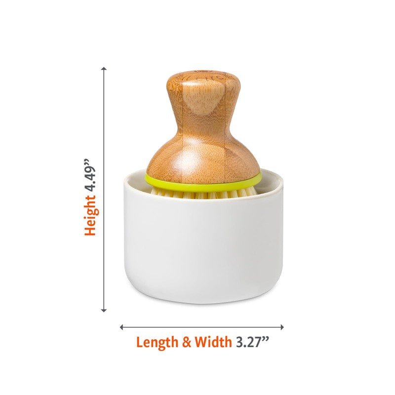 Full Circle Bubble Up -Bamboo Dish Brush & Ceramic Soap