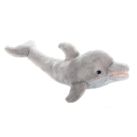 The Petting Zoo Dolphin Stuffed Animal Plushie, Gifts for Kids, Earth Keeperz Sealife Animals, Zoologee Grey Dolphin Plush Toy, 20 inches
