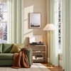 JINCHAN Linen Curtains for Living Room Sage Green on Beige