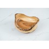 Lipper International Acacia Rustic Tulip Serving Bowl with BARK Edge