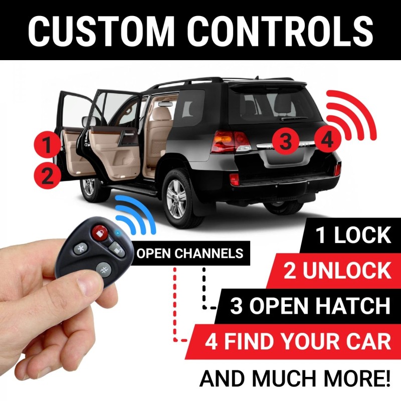 AutoLöc Power Accessories Autoloc 6 Channel Remote Control Keyless Entry