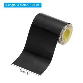 PATIKIL 2 Inch x 10 FT Reflective Tape, High Visibility Waterproof Conspicuity Outdoor Safety Warning Tape for Trailer Truck Car Bike, Black