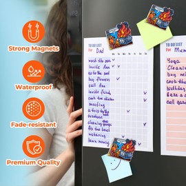 CHURYUML Emotional Dumpster Fire Fridge Magnets - Funny This is Fine Refrigerator Magnet for Office, Kitchen, Whiteboard & Home Decor - Inspirational Gifts for Men & Women, Stress Relief Decor