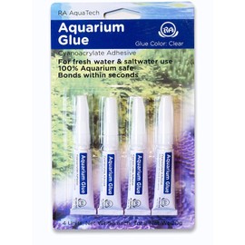 Aquarium Glue Clear for Plants Corals aquascaping Instant Aquarium Safe (4pcs Pack)