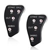 ANCLLO 2 x Baseball Umpire Clicker 4 Wheels Baseball Indicator