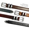 Harbor Italian Calfskin Genuine Leather Designer Golf Dress Belt 1-1/8"(30mm)