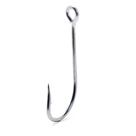 Mustad 34009 Classic O' Shaughnessy Stainless Steel Forged Large Ring Hook (100-Pack), 34009-SS-5/0-100, Size 5/0
