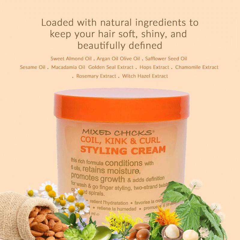 Mixed Chicks Coil, Kink & Curl Styling Cream, 12 Fl.