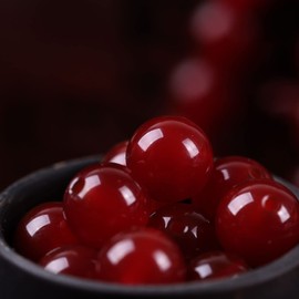 Bidyingvic Natural Stone Beads 100pcs 8mm Gemstone Round Beads for Jewelry Making DIY red