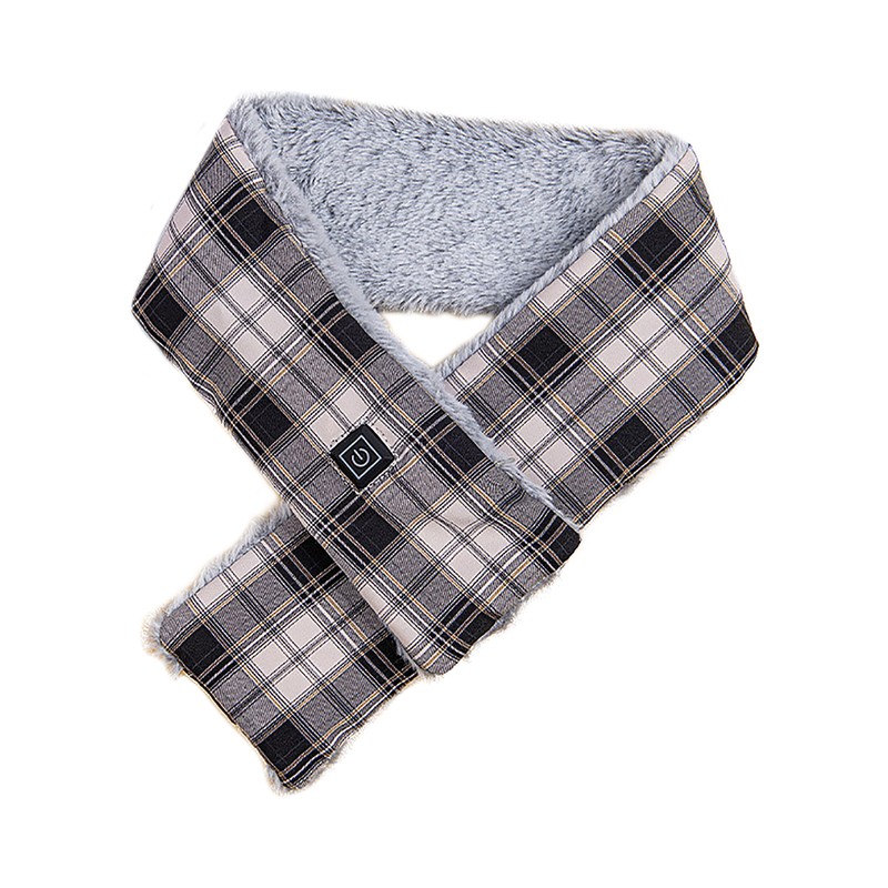 Intelligent USB Charging Heating Scarf Three Grade Temperature Adjustment Plush