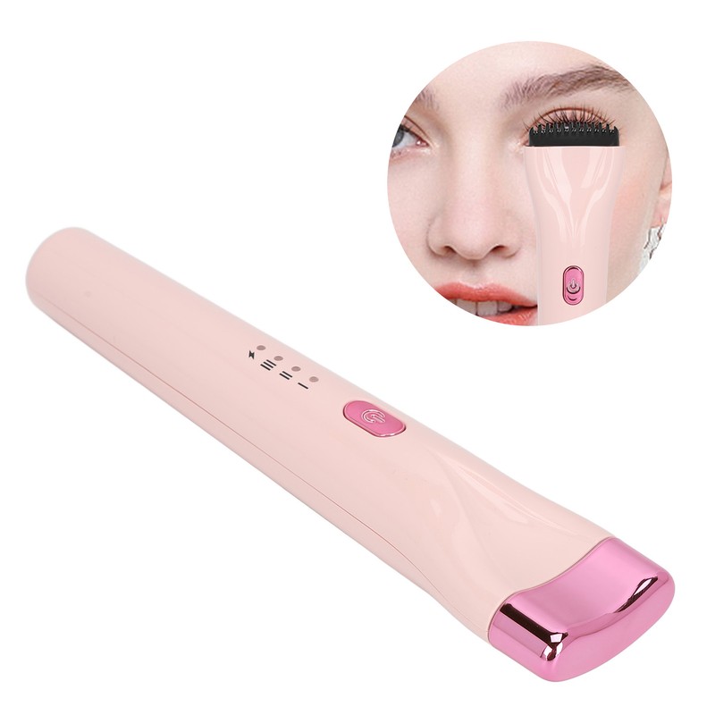360 Degrees Push Heated Eyelash Curler Long Lasting 3 Temperature