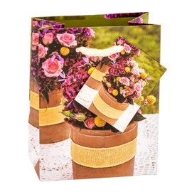 TSI 84025 gift bags Roses, Pack of 12, size: small (5,5 x 4 x 2,5 inch)