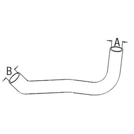 RAParts 3281311M1 Bottom Radiator Hose Fits Massey Ferguson Compact Tractor 205-4 205