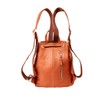 Woodland Leathers Genuine Leather anti theft backpack for women, Medium