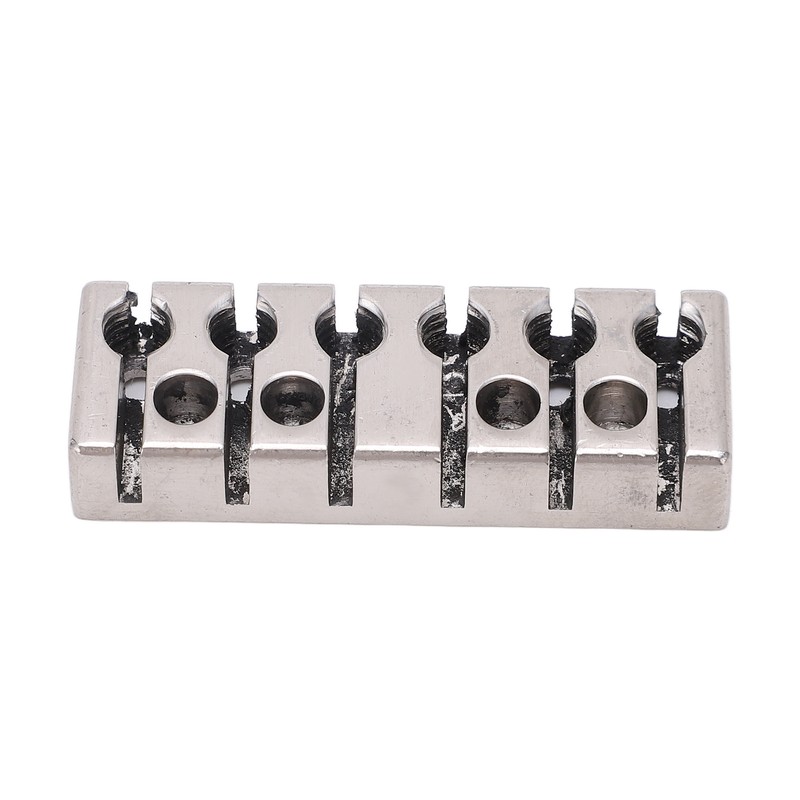 6 String Lock with Screws Metal Headless Guitar Bridge String