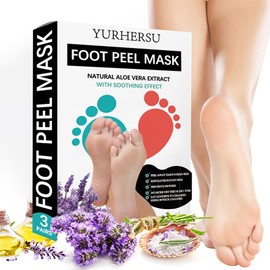 Joyeee Callus Socks, 3 Pairs of Foot Mask, Callus Remover Socks, Foot Peel Mask - Effective for Calluses Dead and Dry Skin
