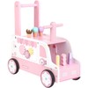 Asweets Wooden Baby Push and Pull Walker with Wheels, Learining