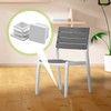 Jiozermi 12 Pcs 3/4" Square Plastic Plug, White Square Plastic