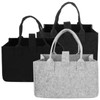 ASelected Pack of 3 Felt Shopping Basket Small 30 x