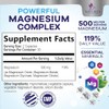 Nature's Nutrition Suplemento de complejo de magnesio 500 mg -