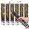 ZOYDP 6 PCS Confetti Cannons, Confetti Cannons Biodegradable 30cm, Multi