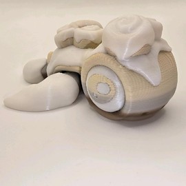 cinnamon roll turtle 3d print fidget