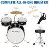 MOSEN Drum Set 3-Piece Beginner Drum Set Junior Drum Kit