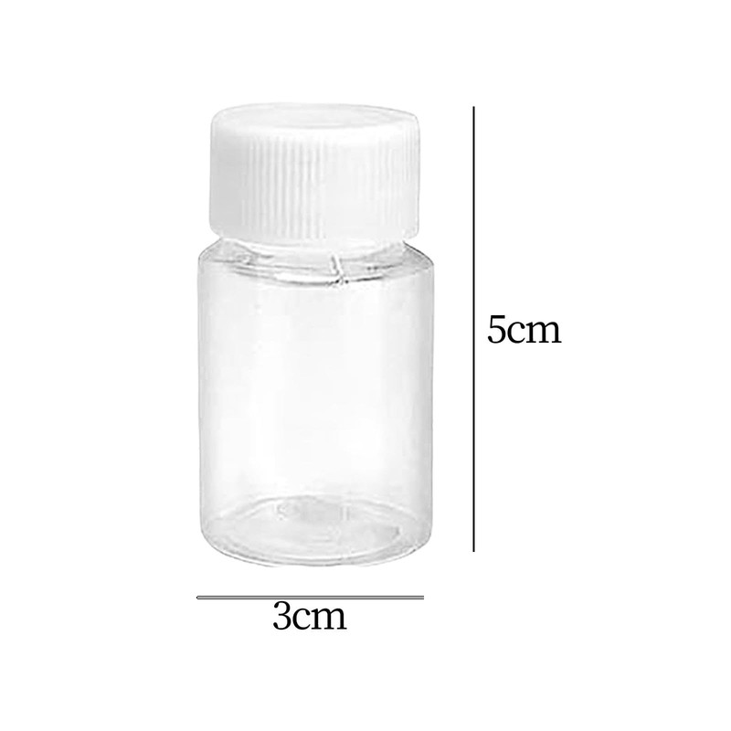 TENOL 60Pcs Clear Liquid Sample Vial Liquid Sampling Bottles 15ml