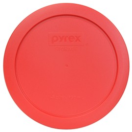 Pyrex 7201-PC Red Round 4 Cup Plastic Food Storage Lid, Made in USA