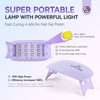 Saviland Mini UV Nail Lamp: 12W Fast Curing Mini Nail