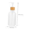 BIUDECO Sturdy Plastic Pump Bottles 2 Pack Lotion Shampoo Bottles