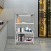 DDBESSIC Stainless Steel Shelves 4 Tier 31x18x52in Adjustable Shelf Storage