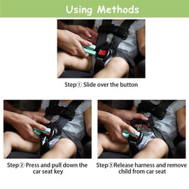 3 Pack Car Seat Unbuckler Car Seat Key Easy Buckle Release Tool Car Seat Adapters Easy Buckle Release Aid for Children and Caregivers