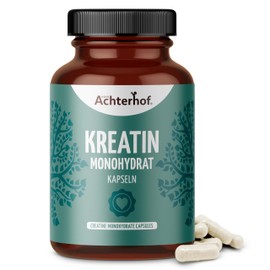 Achterhof Creatine Monohydrate 180 Capsules 700 mg Creatine Monohydrate Powder per Capsule from Amino Acids Arginine, Glycine and Methionine
