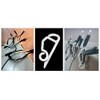 50 Outdoor Light Hooks Clips Christmas Xmas Decoration Home Garden