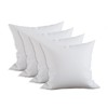 Elegant Comfort 4-Pack Pillow Insert Poly-Cotton Shell Siliconized Fiber Filling,