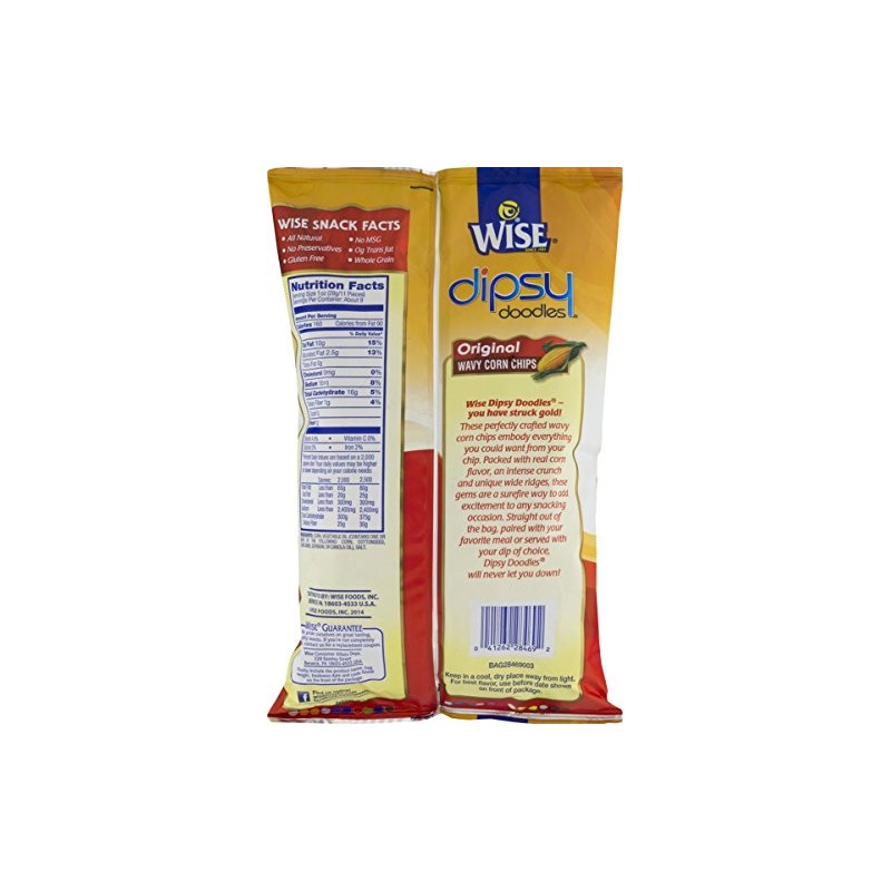 Wise Foods Original Dipsy Doodles Wavy Corn Chips 9.25 oz.