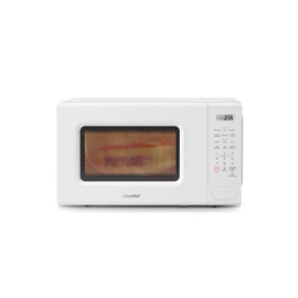 COMFEE CMO-C20M1WH Retro Microwave with 11 power levels, Fast Multi-stage Cooking, Turntable Reset Function Kitchen Timer, Speedy Cooking， Weight/Time Defrost, Memory function, Children Lock, 700W
