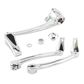 Daklvng Brake Arm Kit Long Phantom Shift Levers Heel Toe Shifter Pegs for Harley 2014-2023 Touring Road King Street Glide Electra Glides Road Glides Trike (Chrome)