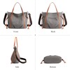 PORRASSO Casual Shoulder Bag Women Canvas Handbag Crossbody Bag Ladies