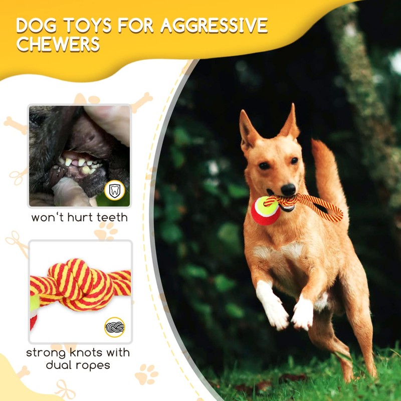 Nobleza - Hundespielzeugseil aus 100% Baumwolle, das der psychischen Gesundheit