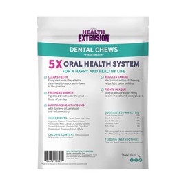 Health Extension Fresh Breath Dental Bones for Dogs, 14 Small Bones – Supports Dental Health, Freshens Breath, Ideal for Puppy Training (Pack of 2)