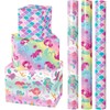 WRAPAHOLIC Mermaid Wrapping Paper Roll - 3 Short Roll -
