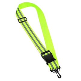Reflective Sash for Adults and Children - Adjustable Safety Safety Vest with Carabiner and Pocket for Running, Jogging, Dog Walking, Cycling, Traffic at Night and Dark