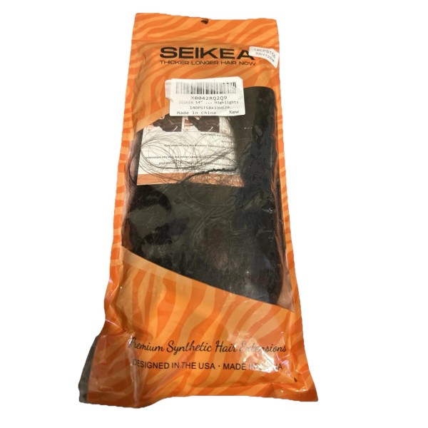 Seikea Highlight Ponytail Extension 14” Drawstring Synthetic Hair Chestnut Brown